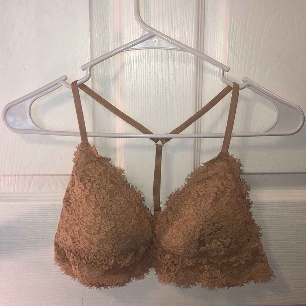 Aerie Lace T-strap padded Bralette NEVER WORN